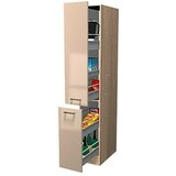 Flex-Well Palma Visoki ormar s ladicama (57 x 30 x 200 cm, Dekoracija fronte: Kašmir sjajni, Dekoracija korpusa: Hrast Sonoma (izvana)) | shoptok.hr