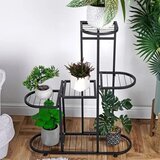 Vilde metalni stalak za cvijeće – 5 razina, crni, 84,5 cm | shoptok.hr