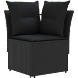  Setovi namještaja s jastukom 7 pcs Crna PE ratan | shoptok.hr