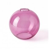  Zamensko staklo za luster KULA E27, prečnika 18 cm, u dimnoj roze boji | Eponuda.com