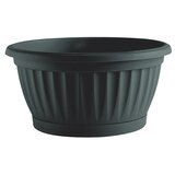  Tegla za cvijeće Mediteran (Vanjska dimenzija (ø x V): 30 cm x 14 mm, Plastika, Antracit) | shoptok.hr