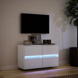  Zidni TV ormarić s LED svjetlima bijeli 80 x 31 x 45 cm | shoptok.hr