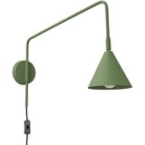 Nice Lamps Zelena stenska svetilka z vtikačem Zylo – Cene