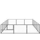  Kavez za pse crni 18 m² čelični | shoptok.hr
