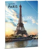 Cityscape of Pariz gumena mapa A/4