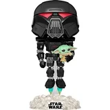 Funko POP STAR WARS: THE MANDALORIAN DARK TROOPER WITH GROGU