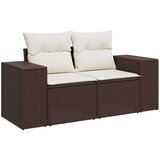  9-dijelni set vrtnih sofa s jastucima poliratan smeđi | shoptok.hr