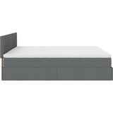 vidaXL Otomanski krevet s madracem tamnosivi 180x200cm od tkanine | shoptok.hr