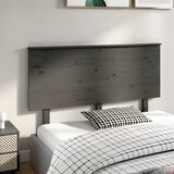  Uzglavlje za krevet sivo 144 x 6 x 82,5 cm od masivne borovine | shoptok.hr