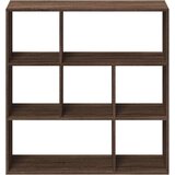 vidaXL Pregrada s knjižno omaro rjavi hrast 102x29x103,5 cm inž. les | Shoptok.si