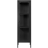 House Nordic Crna metalna vitrina 40x140 cm Brisbane – u