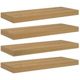  Stenska polica 4 pcs Rjava 60 x 23 x 4 cm Konstruiran les, (5000200576) | Shoptok.si