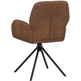  Okretne blagovaonske stolice 4 pcs Umetnička suknja koža Smeđa | Eponuda.com