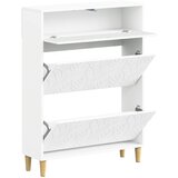  Ormar za cipele DELFT 78 x 24 x 103 cm Konstruirano drvo Bijela | shoptok.hr