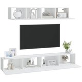  4-dijelni set TV ormarića bijeli od konstruiranog drva | shoptok.hr
