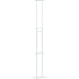  Stalci za sajmove 2 kom. Bijelo 30 x 23,5 x 210 cm Čelik Slike