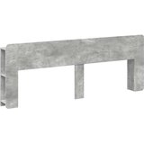  Glava kreveta s ormarićem Betonska siva Konstruirano drvo - Betonska siva 200 cm | shoptok.hr