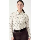 PS of Sweden Majica z dolgimi rokavi Valerie, Offwhite Monogram - M Cene