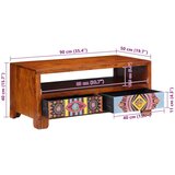 vidaXL Klubska mizica 90x50x40 cm trden akacijev les | Shoptok.si