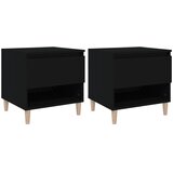  Noćni ormarići 2 kom crni 50 x 46 x 50 cm od konstruiranog drva | Eponuda.com