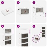  Složiva kutija za pohranu kotačima 4nivoa 28 L 48x29,5x112,5 cm | Eponuda.ba