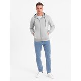 Ombre Men's softly structured hooded sweatshirt - grey | shoptok.hr