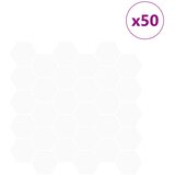  Heksagonska pločica 50 pcs Bijela 30 x 30 cm Poliuretan i PET | shoptok.hr
