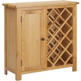 vidaXL Omarica za vino za 11 steklenic 80x32x80 cm trdna hrastovina Cene