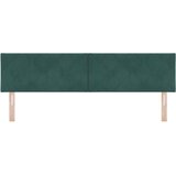  LED glava kreveta Tamnozelena 180 cm Baršun | shoptok.hr