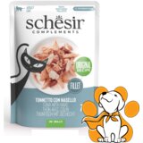 Schesir Cat Pouch Tuna With Hake Jelly 70g, Tuna i Oslić u Želeu Za Mačke | ePonuda.com