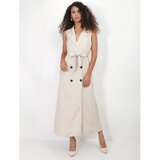 La Modeuse Dolge obleke 68621_P159981 Bež | Shoptok.si
