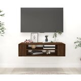vidaXL Viseča TV omarica rjav hrast 100x30x26,5 cm inženirski les Cene