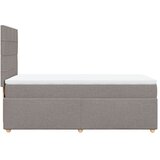  Krevet s oprugama i madracem smeđesivi 80x200 cm od tkanine | shoptok.hr