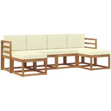  Set vanjskih sofa 6 pcs Prirodna i krem | shoptok.hr