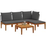  5 kom. Vrtni Lounge Set s Jastučićima Prirodna | shoptok.hr