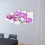  Zidne Slike na Platnu Set s Printom Orhideja 100 x 50 cm | shoptok.hr