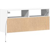 Zidni TV ormarić s LED svjetlima bijeli 100x31x45 cm | shoptok.hr