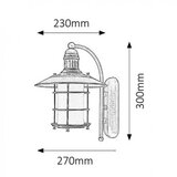 Rabalux sudan zidna lampa E27 60W, bronza klasična rasveta JJ99ZNV | Eponuda.com