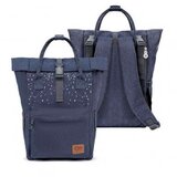 Kinderkraft moonpack ranac za mamu confetti denim