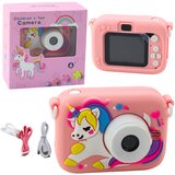 Lean_Toys Digitalni fotoaparat za otroke Samorog roza 48Mpx HD 1080P | Shoptok.si