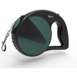 INF Vrvica za pse z zložljivim mehanizmom: Raztegljiv povodec za male, srednje in velike pse Green+Black, (5000124473) | Shoptok.si