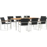 vidaXL 9-delni vrtni jedilni set iz trdega akacijevega lesa | Shoptok.si
