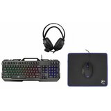 White Shark GC-4103 CHEYENNE 4u1 gejmerski komplet tastatura+optički miš+gejmerske slušalice+podloga za miš crni Cene