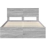  Okvir za krevet s uzglavljem Siva Sonoma 135 x 190 cm | shoptok.hr
