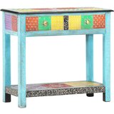  Ručno obojeni konzolni stol 80x35x75 cm od masivnog drva manga | shoptok.hr