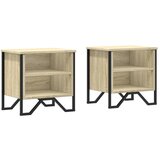 Maison Chic Dvo delni komplet Nočne omarice - Nočne mize sonoma hrast 40x30x40 cm inženirski les, (21690646) | Shoptok.si