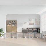 Vrata za pse s postoljem 6 pcs Siva sonoma 100 x 60 cm | shoptok.hr