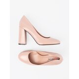 SEASTAR Light beige lacquered pumps on a heel | Shoptok.si
