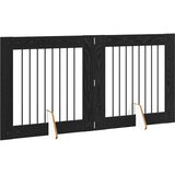  Vrata za pse s postoljem 2 pcs Crni hrast 80 x 80 cm | shoptok.hr