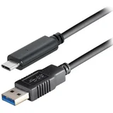 USB type C plug - USB 3.1 type A plug, 2,0 m